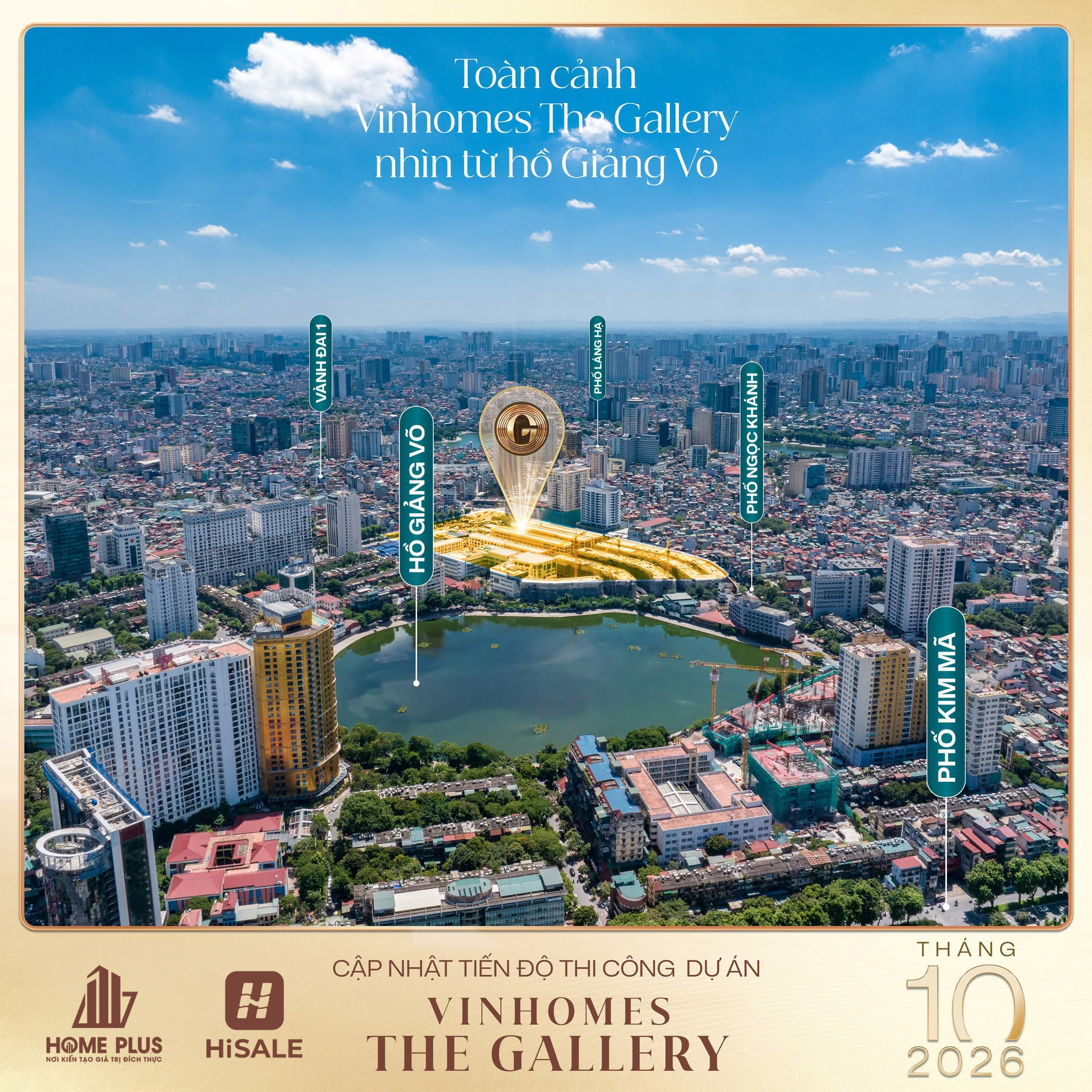 CẬP NHẬT TIẾN ĐỘ VINHOMES THE GALLERY GIẢNG VÕ THÁNG 10/2026